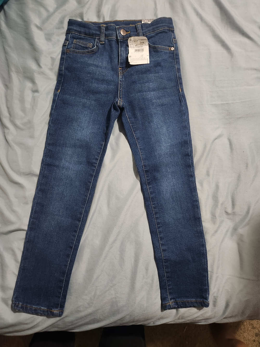 Kids Dark Blue Stretch Denim Jeans